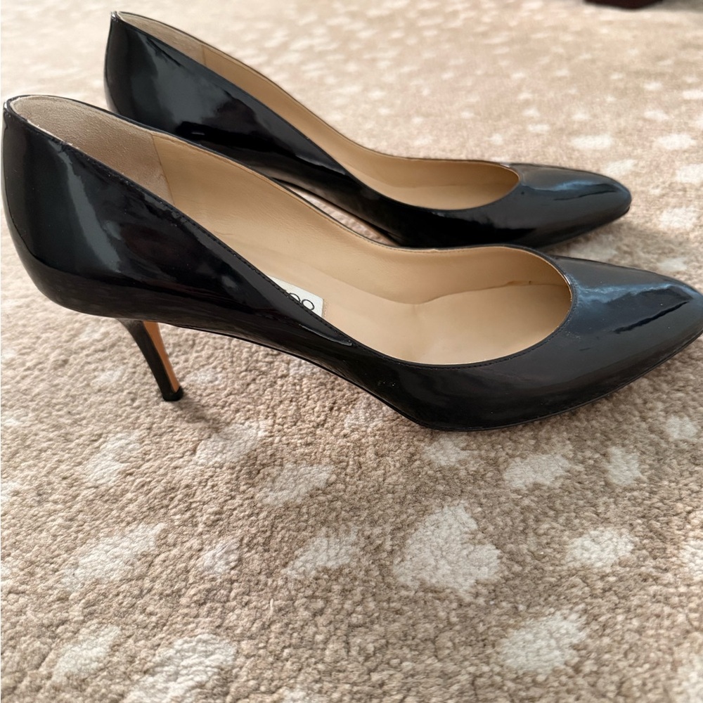 Jimmy Choo Black Patent Leather Pumps